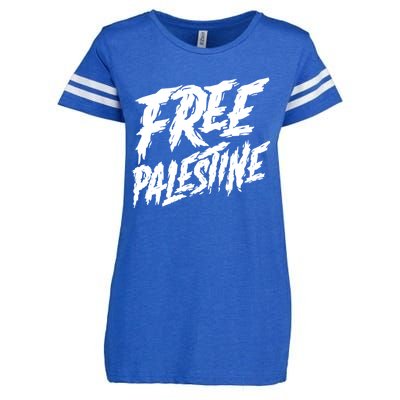 Free Palestine Protest Support For Gaza And Jerusalem Gift Meaningful Gift Enza Ladies Jersey Football T-Shirt