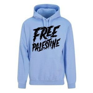 Free Palestine Protest Support For Gaza And Jerusalem Gift Meaningful Gift Unisex Surf Hoodie