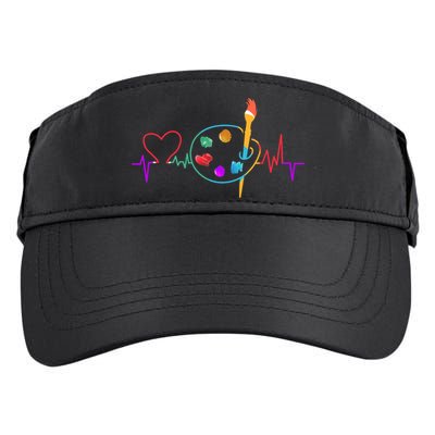 Funny Paint Palette Brush Artist Painter Gift Gift Adult Drive Performance Visor