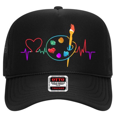 Funny Paint Palette Brush Artist Painter Gift Gift Trucker Hat