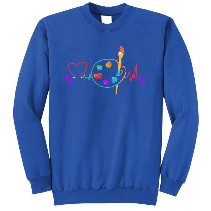 Funny Paint Palette Brush Artist Painter Gift Gift Tall Sweatshirt