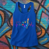 Funny Paint Palette Brush Artist Painter Gift Gift Womens Tank Top