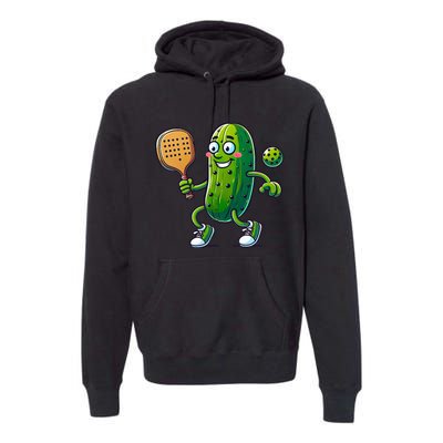 Funny Pickleball Pickle Player  Premium Hoodie