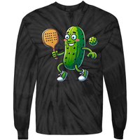 Funny Pickleball Pickle Player  Tie-Dye Long Sleeve Shirt