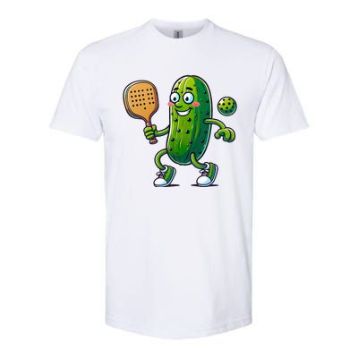 Funny Pickleball Pickle Player  Softstyle® CVC T-Shirt