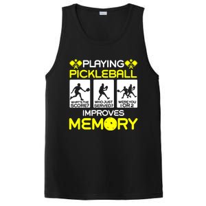 Funny Playing Pickleball Improves Memory Dink Player Gift PosiCharge Competitor Tank