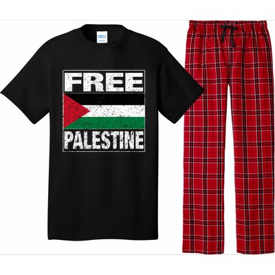 Free Palestine Palestine Flag I Love Palestine Gaza Gift Pajama Set