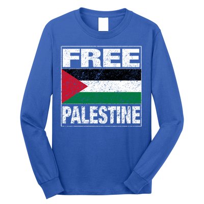 Free Palestine Palestine Flag I Love Palestine Gaza Gift Long Sleeve Shirt