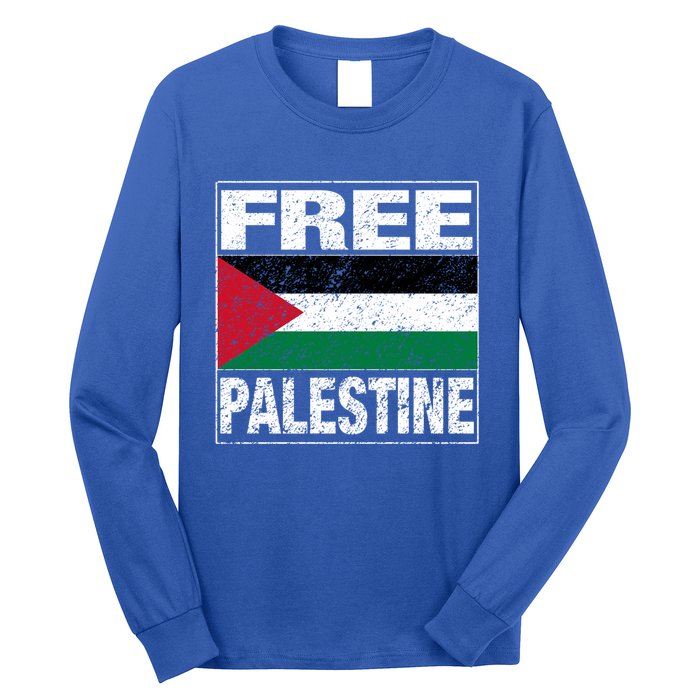 Free Palestine Palestine Flag I Love Palestine Gaza Gift Long Sleeve Shirt