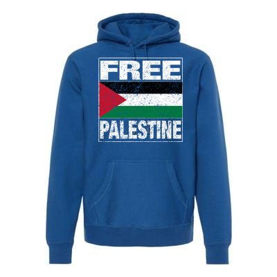 Free Palestine Palestine Flag I Love Palestine Gaza Gift Premium Hoodie