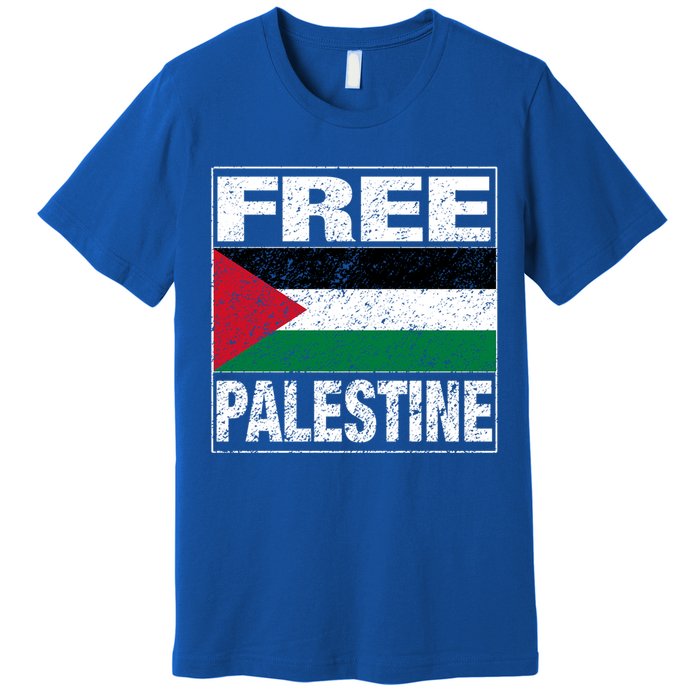 Free Palestine Palestine Flag I Love Palestine Gaza Gift Premium T-Shirt