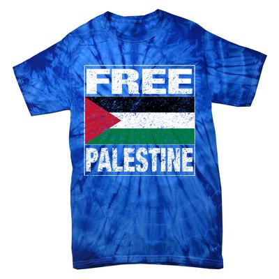 Free Palestine Palestine Flag I Love Palestine Gaza Gift Tie-Dye T-Shirt