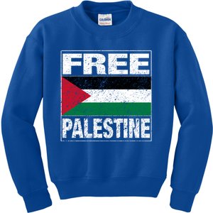 Free Palestine Palestine Flag I Love Palestine Gaza Gift Kids Sweatshirt