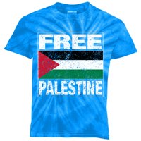 Free Palestine Palestine Flag I Love Palestine Gaza Gift Kids Tie-Dye T-Shirt