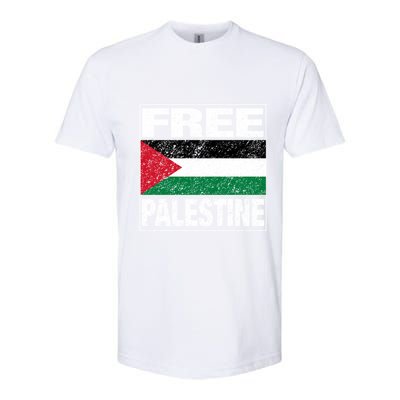 Free Palestine Palestine Flag I Love Palestine Gaza Gift Softstyle CVC T-Shirt