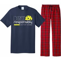 Funny Pickleball Player Dink Responsibly DonT Get Smashed Pajama Set