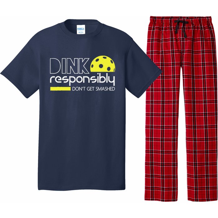 Funny Pickleball Player Dink Responsibly DonT Get Smashed Pajama Set