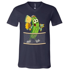 Funny Pickleball Player Pickle Ball Lover V-Neck T-Shirt