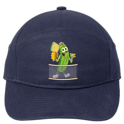 Funny Pickleball Player Pickle Ball Lover 7-Panel Snapback Hat