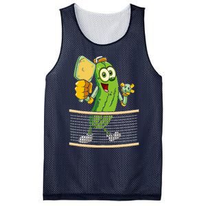 Funny Pickleball Player Pickle Ball Lover Mesh Reversible Basketball Jersey Tank