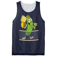 Funny Pickleball Player Pickle Ball Lover Mesh Reversible Basketball Jersey Tank