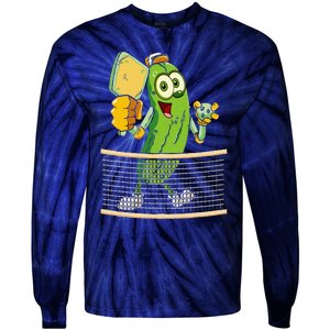 Funny Pickleball Player Pickle Ball Lover Tie-Dye Long Sleeve Shirt