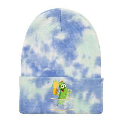 Funny Pickleball Player Pickle Ball Lover Tie Dye 12in Knit Beanie