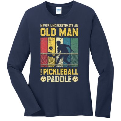 Funny Pickleball Player Pickle Ball Lover Ladies Long Sleeve Shirt