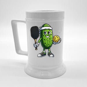 Funny Pickleball Player Paddleball Lover Beer Stein