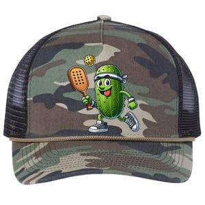 Funny Pickleball Player Paddleball Lover Retro Rope Trucker Hat Cap