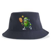 Funny Pickleball Player Paddleball Lover Sustainable Bucket Hat