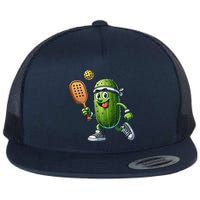 Funny Pickleball Player Paddleball Lover Flat Bill Trucker Hat