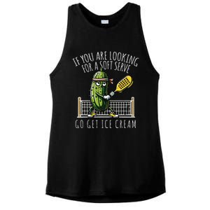 Funny Pickleball Player Paddleball Lover Ladies PosiCharge Tri-Blend Wicking Tank