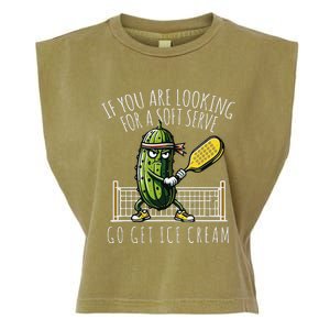 Funny Pickleball Player Paddleball Lover Garment-Dyed Women's Muscle Tee