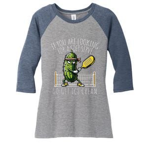 Funny Pickleball Player Paddleball Lover Women's Tri-Blend 3/4-Sleeve Raglan Shirt