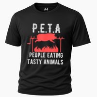 Funny P.E.T.A People Eating Tasty Animals Bbq Cooling Performance Crew T-Shirt