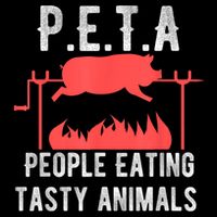 Funny P.E.T.A People Eating Tasty Animals Bbq 7-Panel Snapback Hat