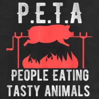 Funny P.E.T.A People Eating Tasty Animals Bbq 11oz C Handle Ceramic Mug