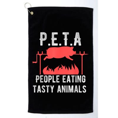 Funny P.E.T.A People Eating Tasty Animals Bbq Golf Towel