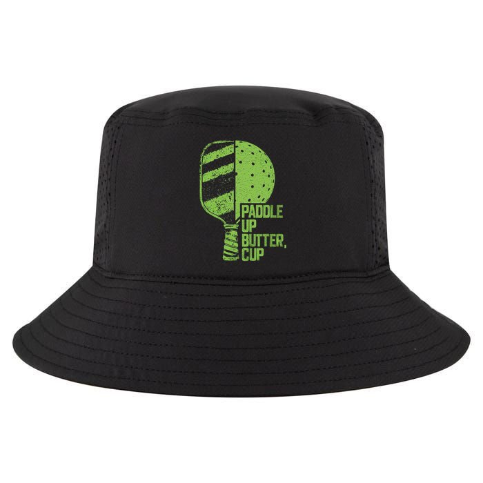 Funny Pickleball Paddle Up Butter Cup Cool Comfort Performance Bucket Hat
