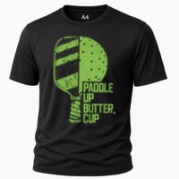 Funny Pickleball Paddle Up Butter Cup Performance Shirt