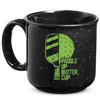 Funny Pickleball Paddle Up Butter Cup 15oz Campfire Ceramic Mug