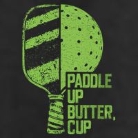 Funny Pickleball Paddle Up Butter Cup 15oz Campfire Ceramic Mug