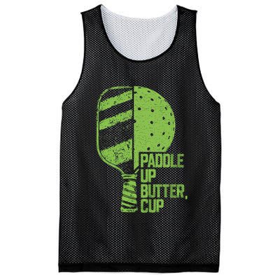 Funny Pickleball Paddle Up Butter Cup Mesh Reversible Basketball Jersey Tank