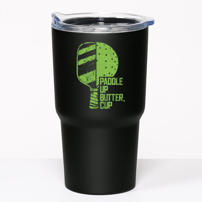Funny Pickleball Paddle Up Butter Cup Tumbler
