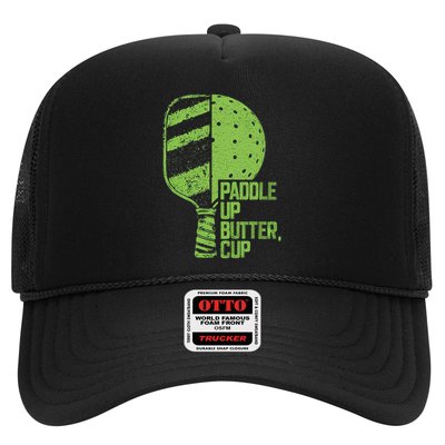 Funny Pickleball Paddle Up Butter Cup Trucker Hat