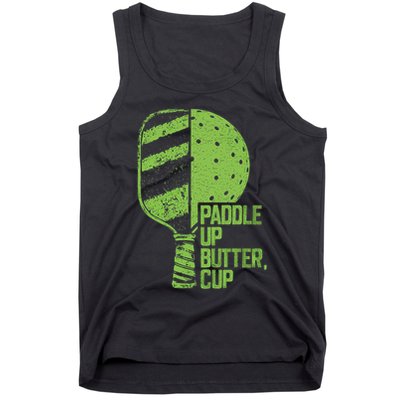 Funny Pickleball Paddle Up Butter Cup Tank Top