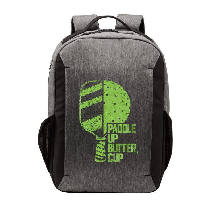 Funny Pickleball Paddle Up Butter Cup Vector Backpack