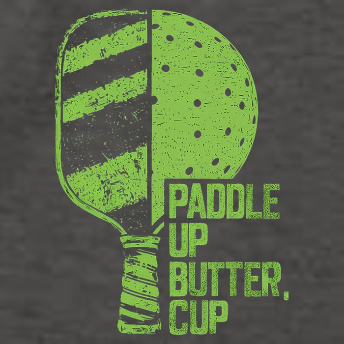 Funny Pickleball Paddle Up Butter Cup Vector Backpack