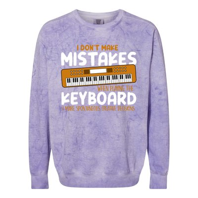 Funny Piano Player Pianist Keyboard Keyboardist Teacher Gift Cool Gift Colorblast Crewneck Sweatshirt